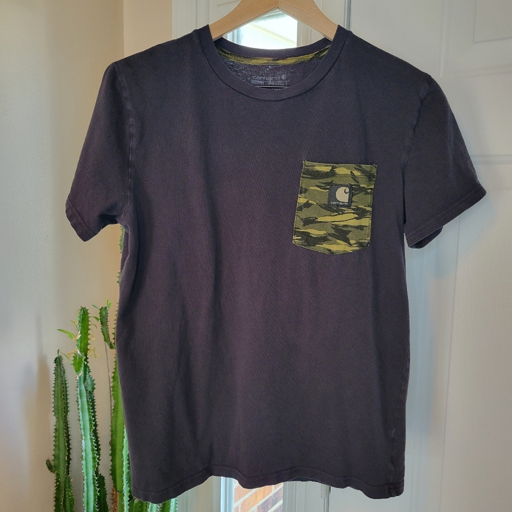 Carhartt‎ Camo Black Youth Tshirt, Size Youth XL 18-20